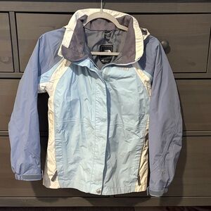 The North Face Blue and White Outdoor Jacket